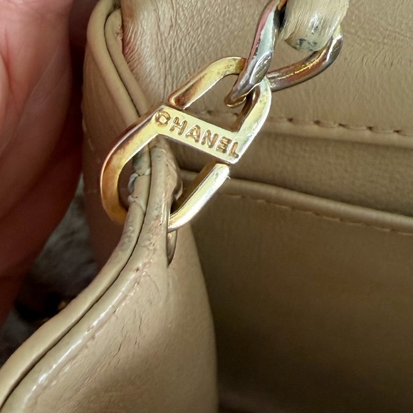 CHANEL Beige Mini Quilted Crossbody Bag - Picture 10 of 17